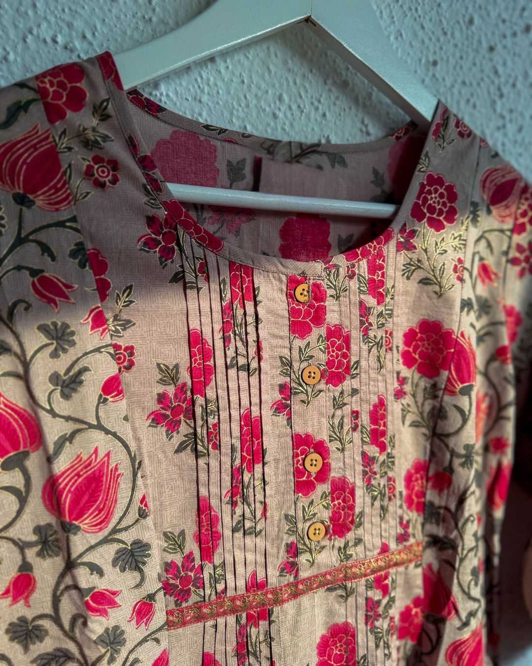 The Pink Bloom Kurti