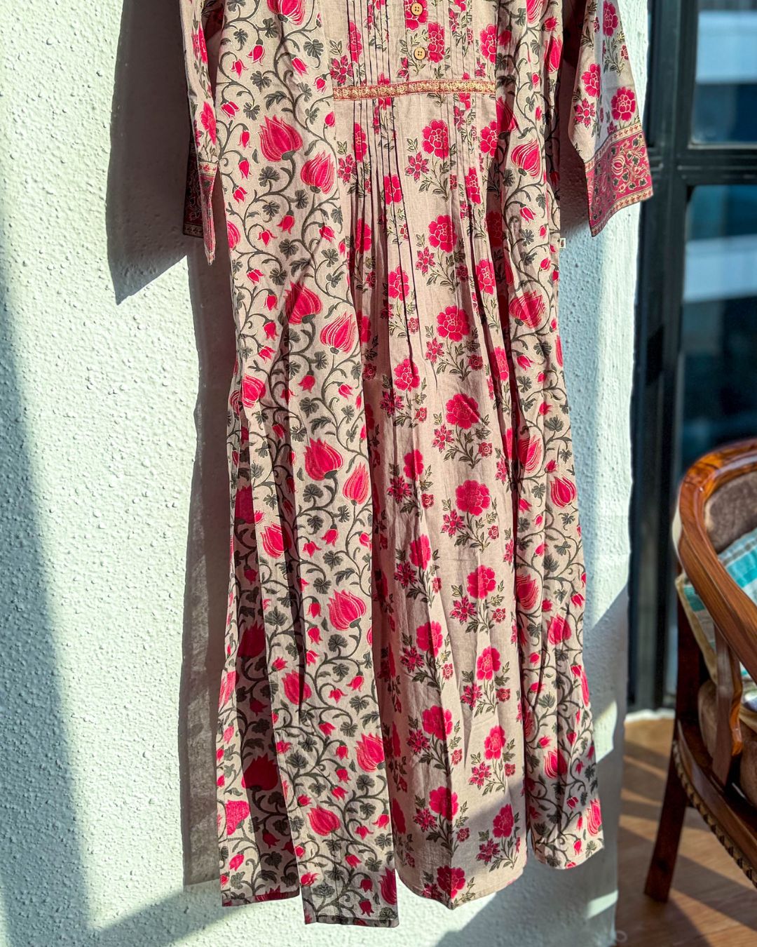 The Pink Bloom Kurti