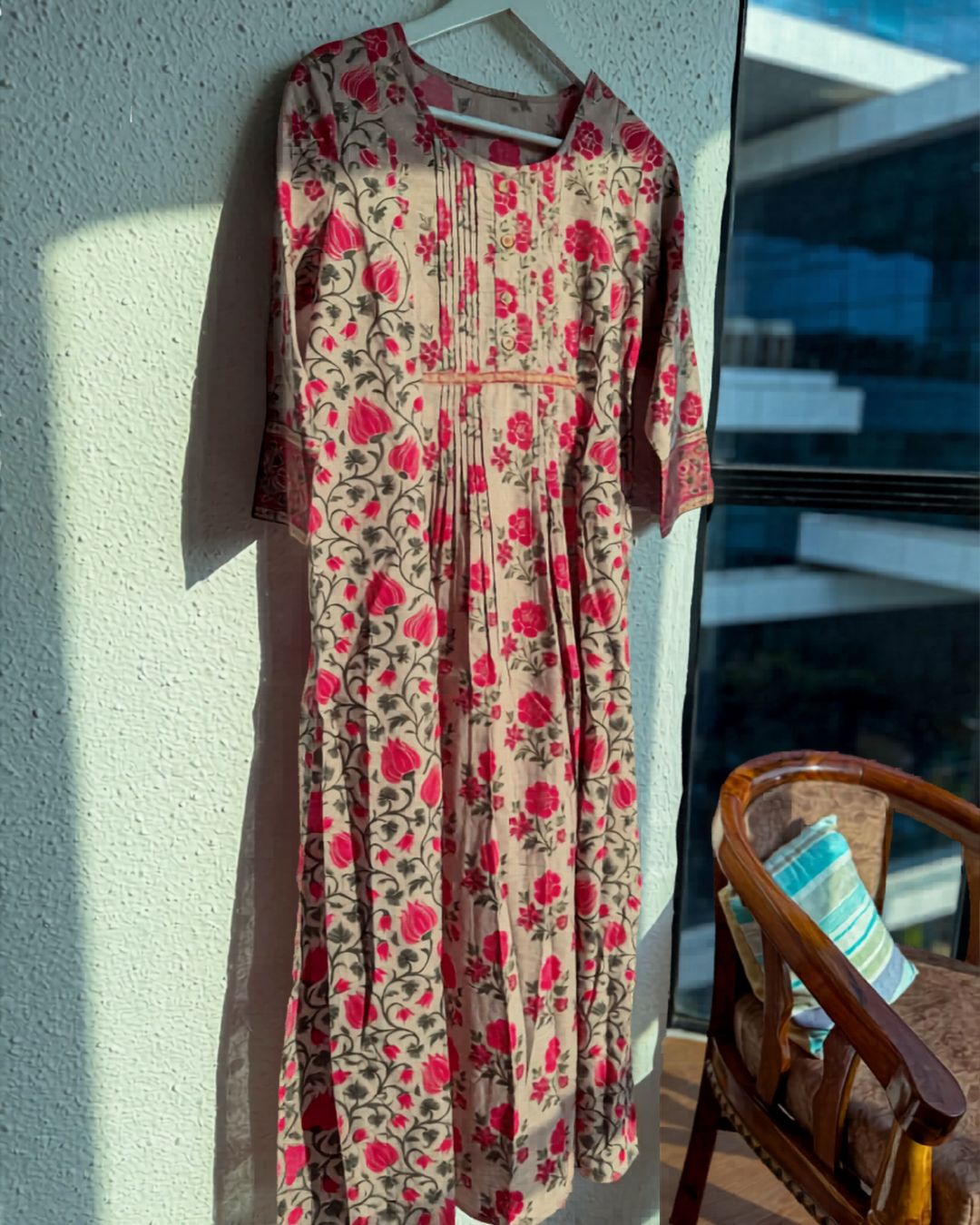 The Pink Bloom Kurti
