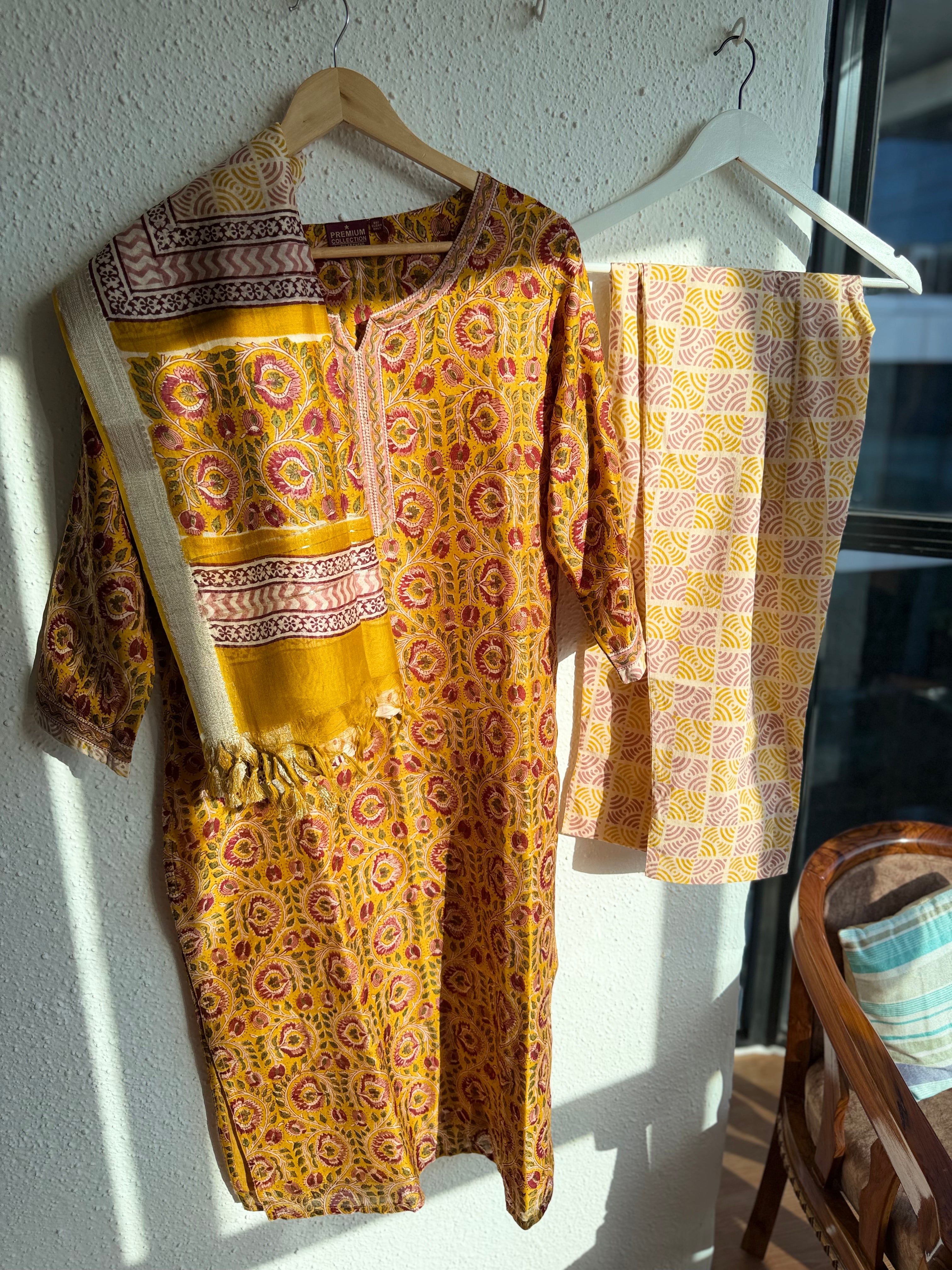 Marigold Heritage 3-Piece Suit Set