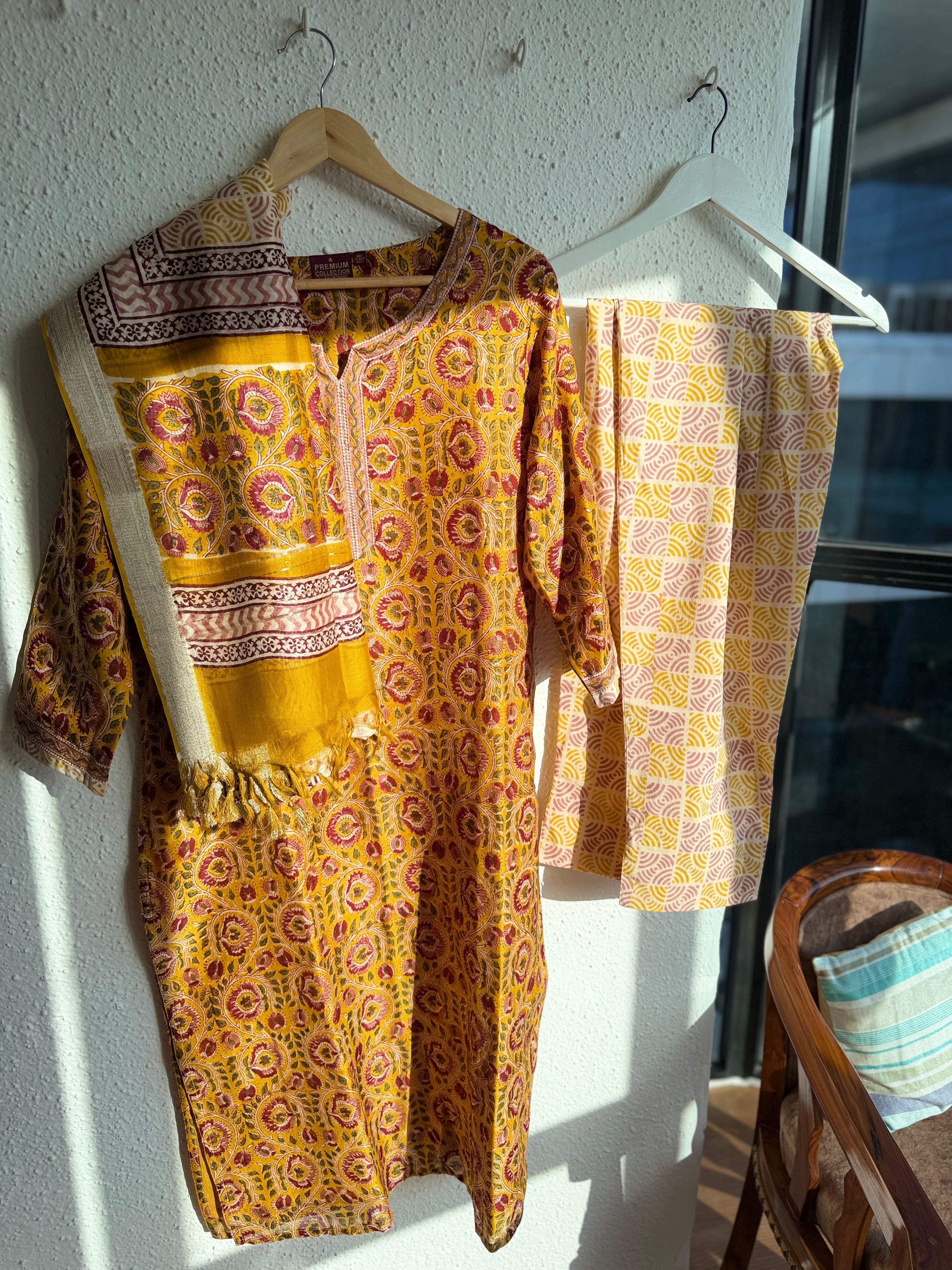 Marigold Heritage 3-Piece Suit Set