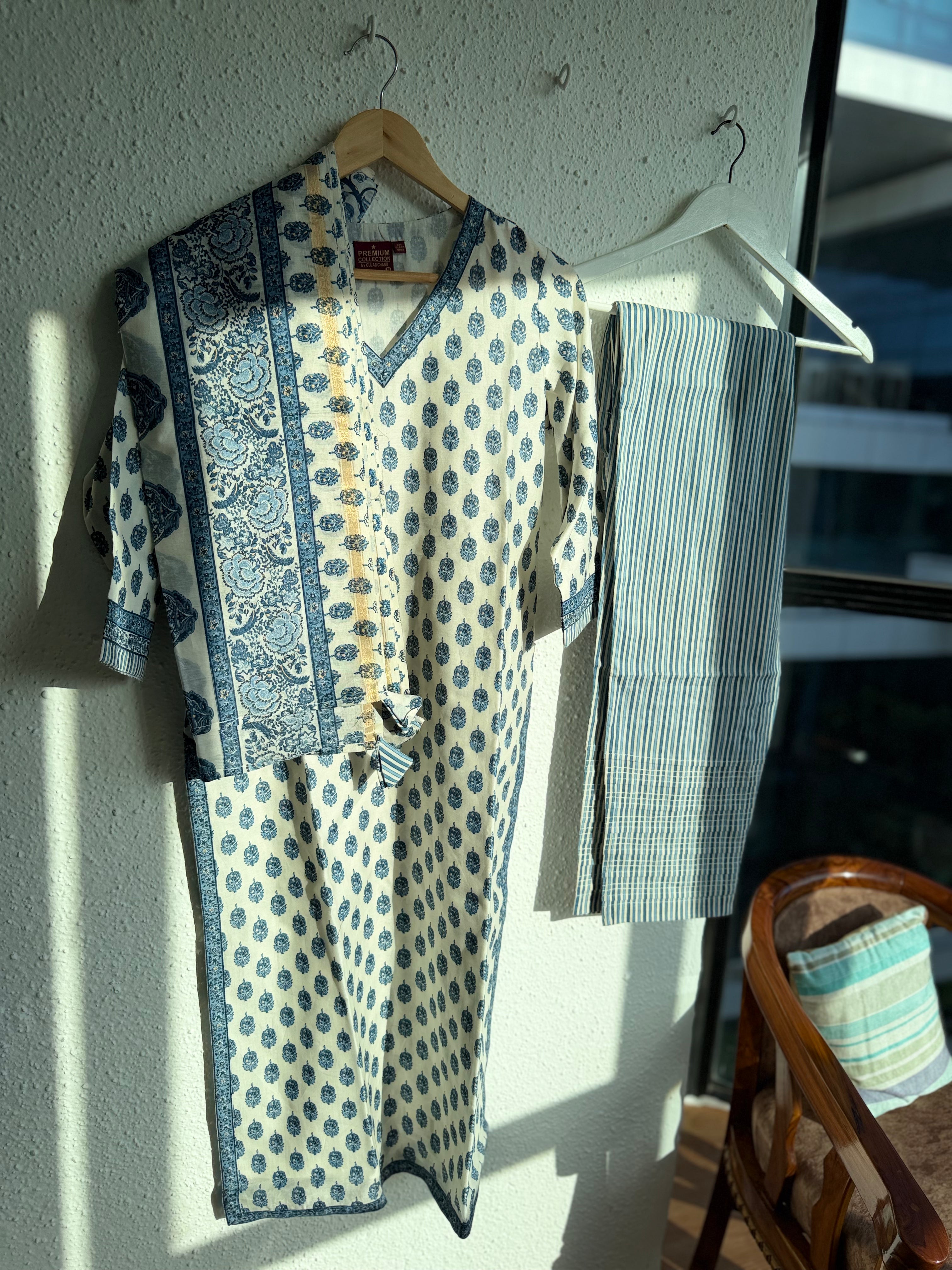 Blue Bahaar Suit Set