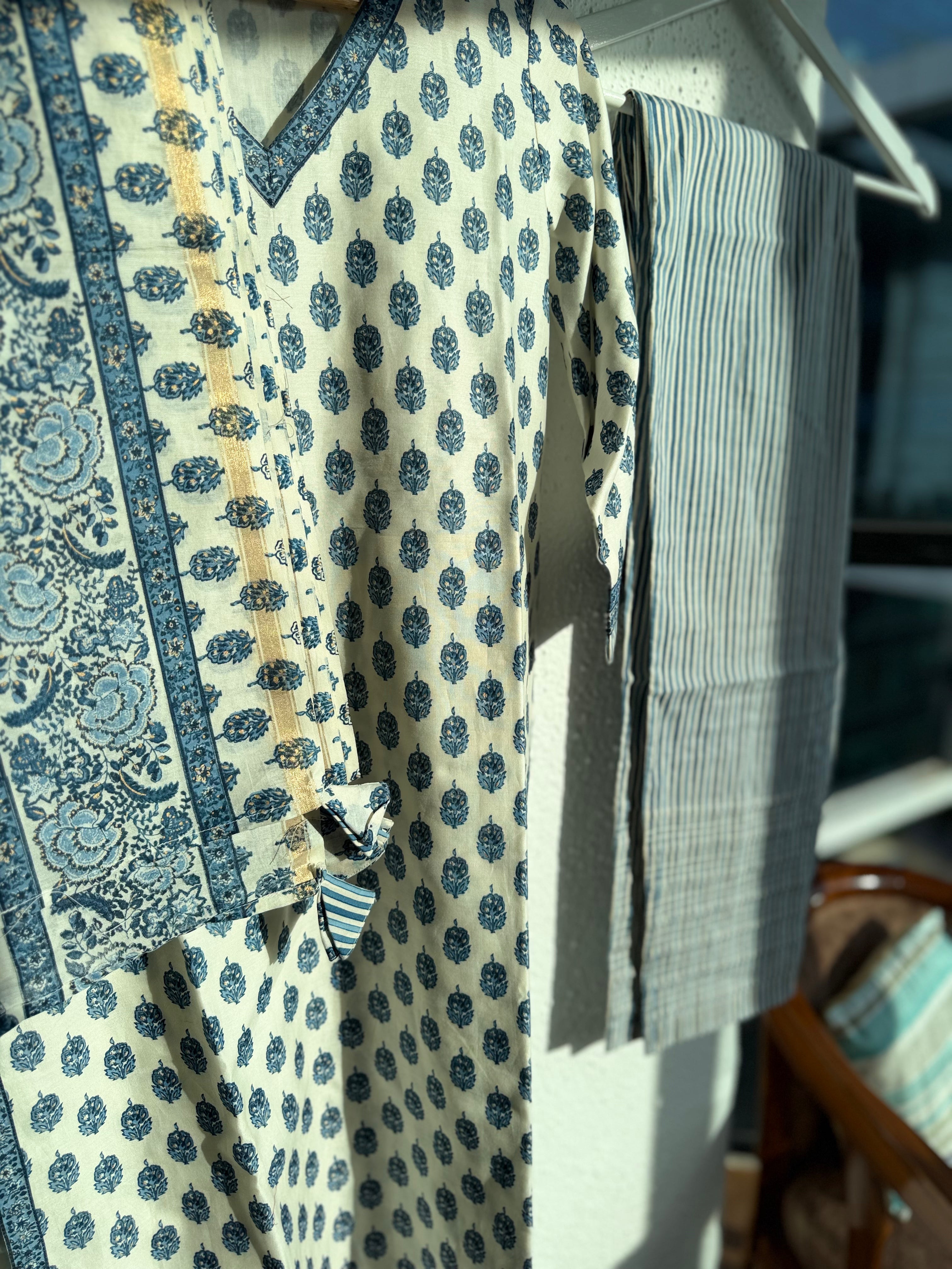 Blue Bahaar Suit Set