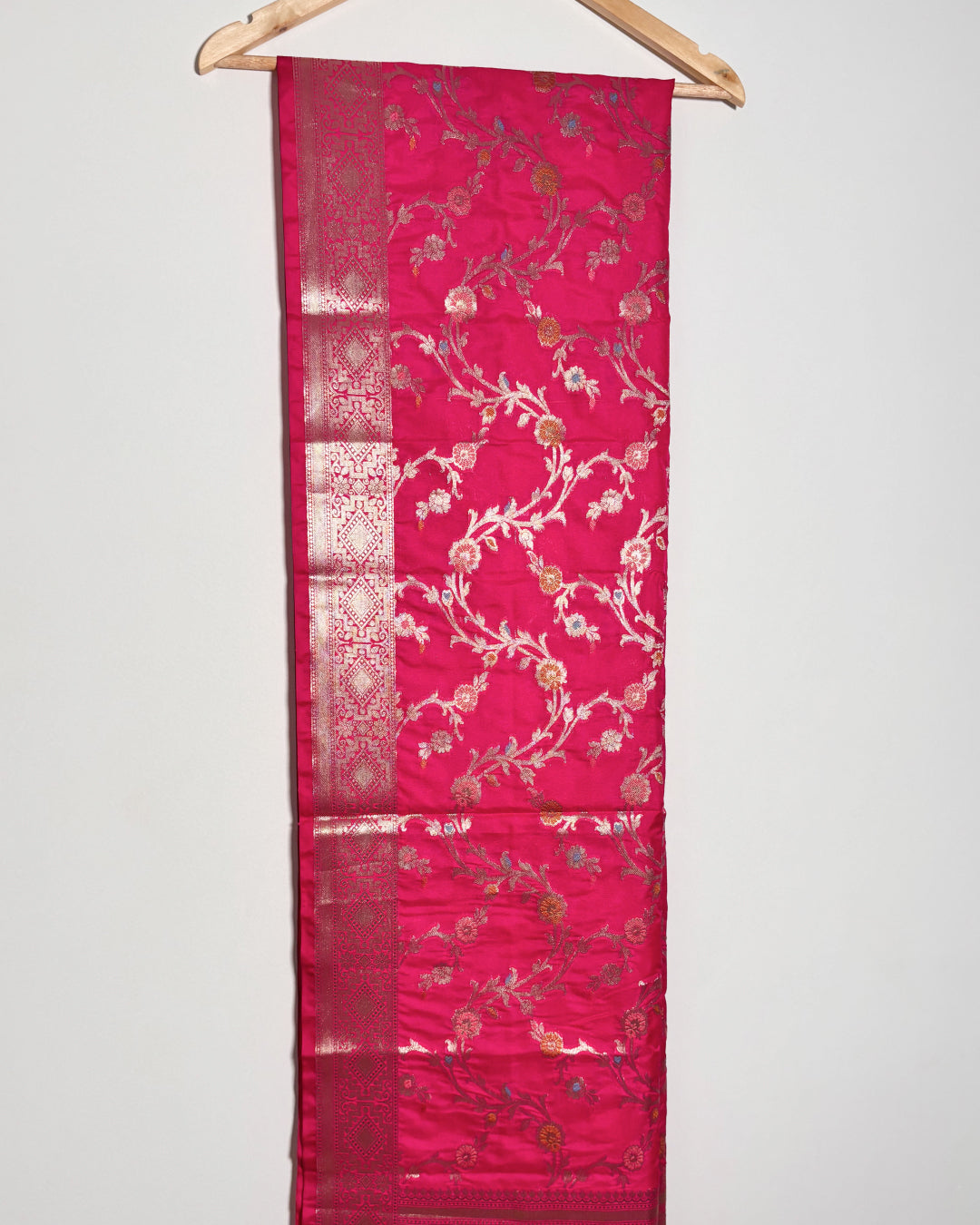 Passion Pink Banarasi Meenakari Dupatta