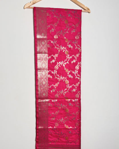Passion Pink Banarasi Bandhani Dupatta